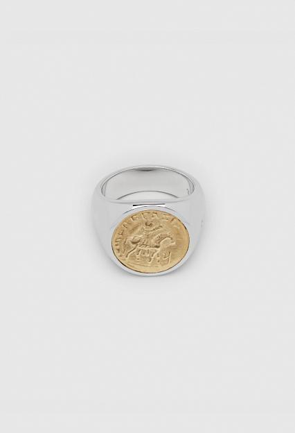 Tom Wood Coin Ring Gold Horse